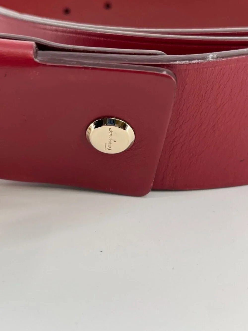 Salvatore Ferragamo Gancini Leather Belt - Pre Owned